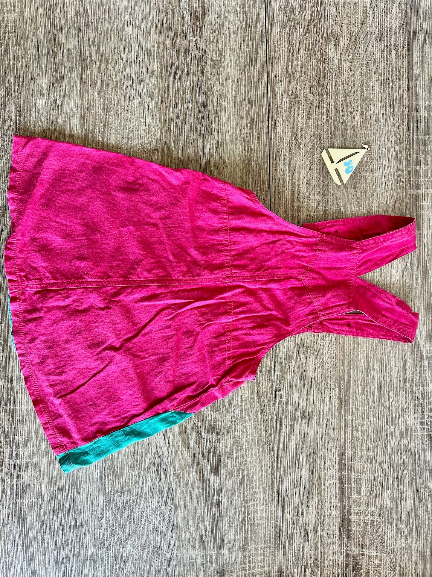 Ethno Kleid mit Trägern pink/lila Gr.80