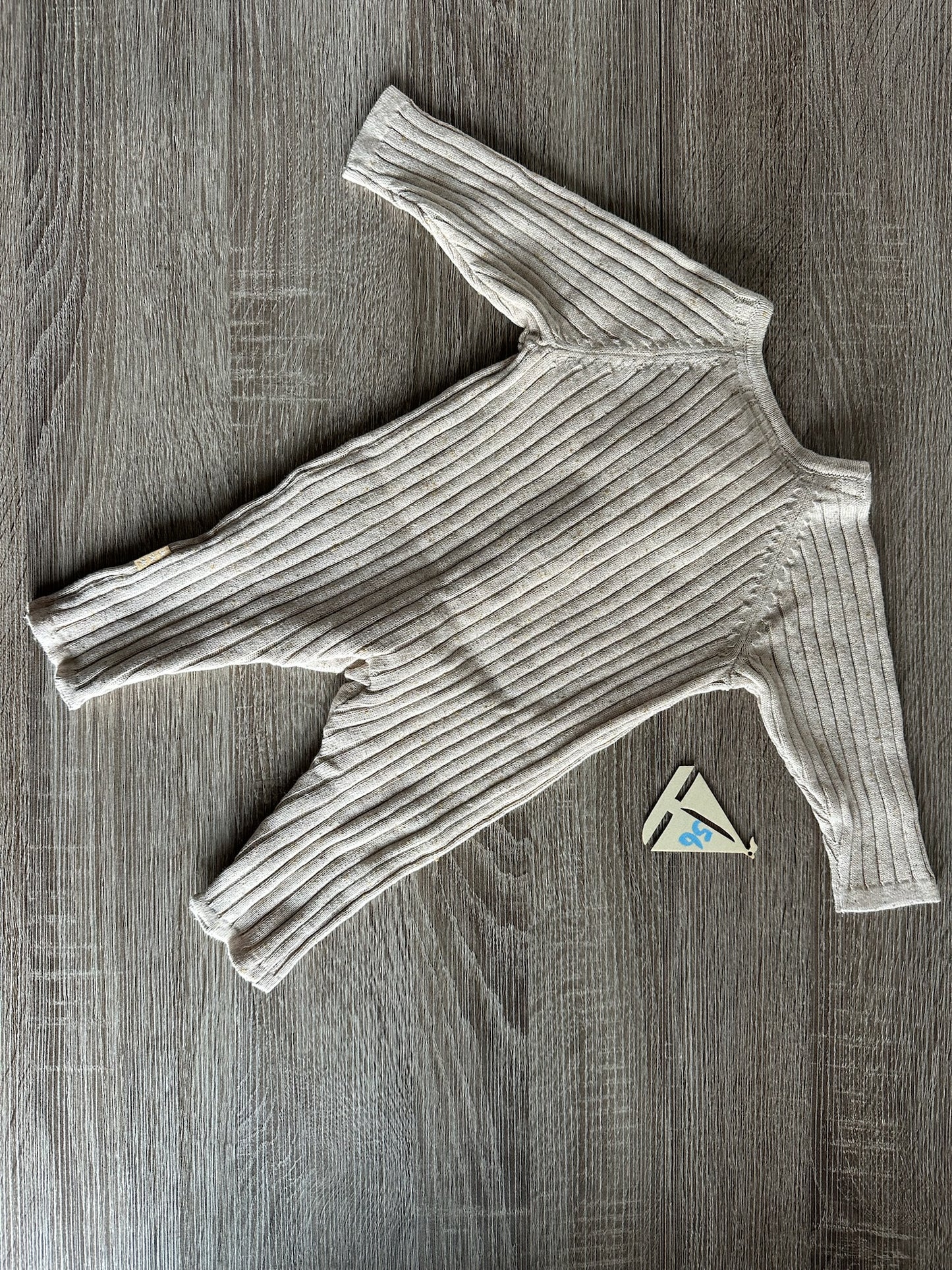 Hema organic Langarmoverall beige Gr.56