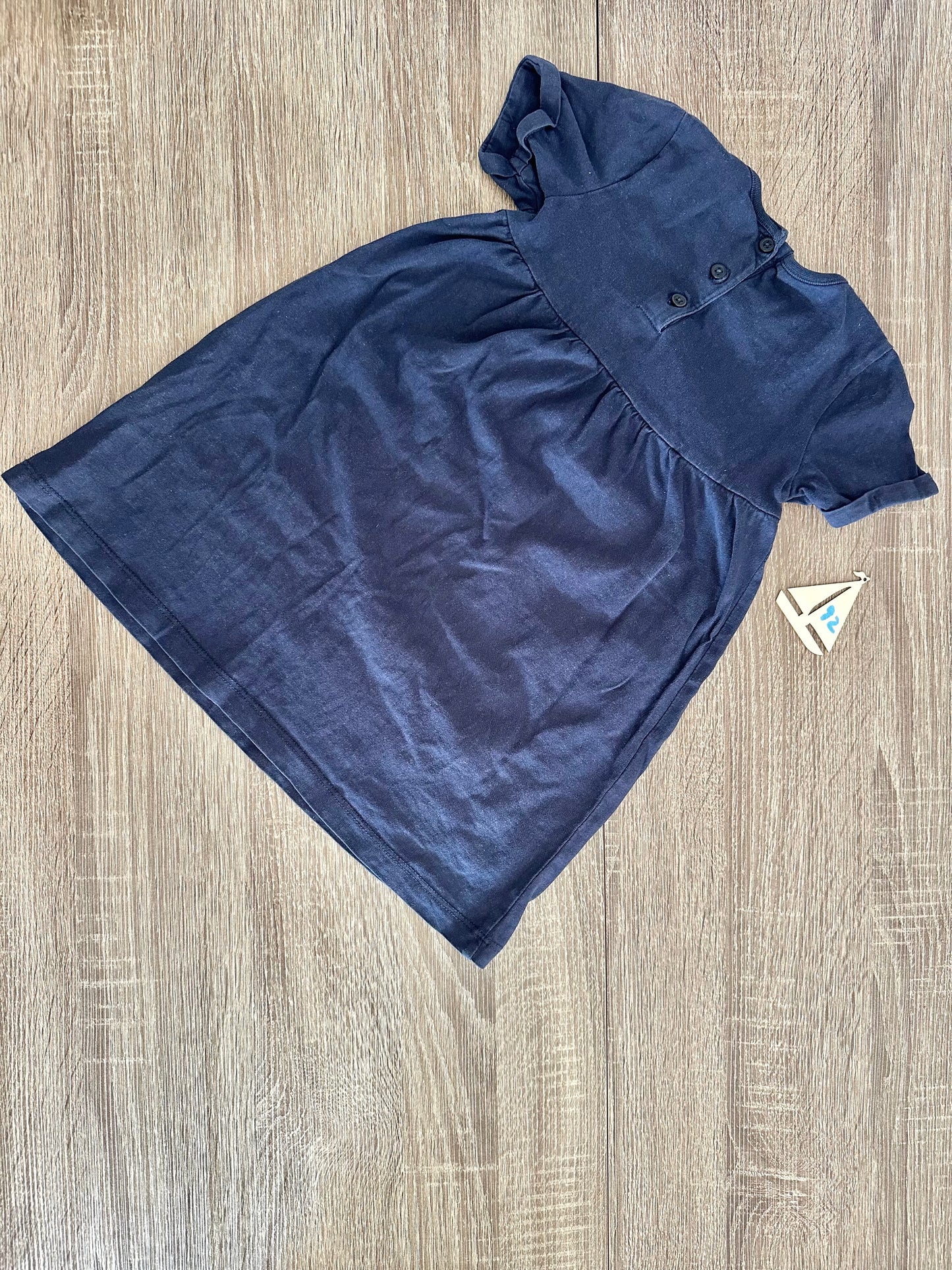 Topomini Tshirtkleid dunkelblau mit Bauernhofmotiven Gr.92