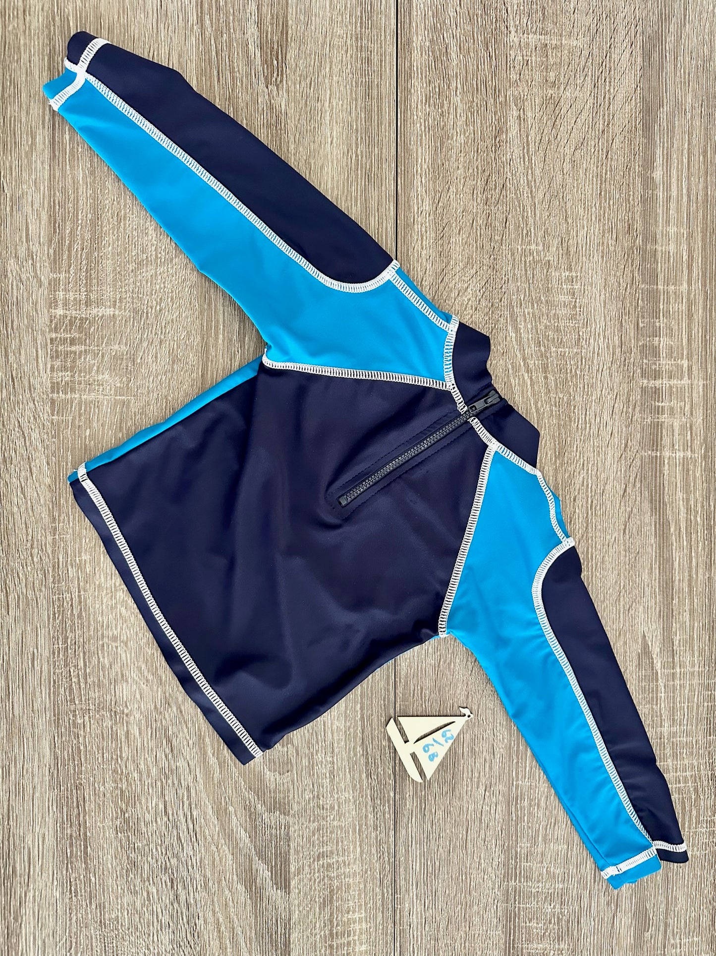Landora UV-Shirt langarm Blau mit Surfer Gr.62/68