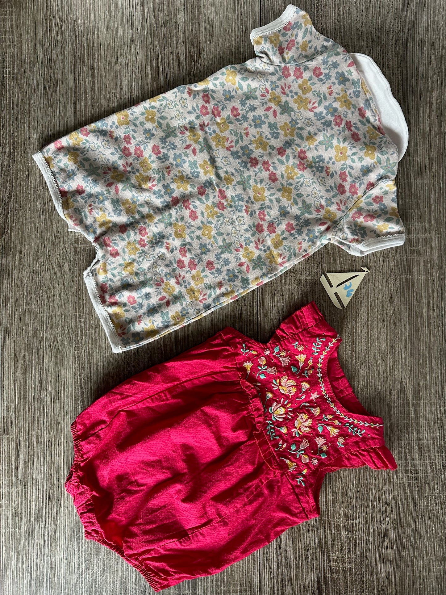 „Blumen & Rosatöne“ Overall Gr.74