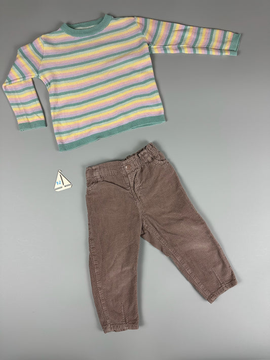 „Pastelltöne & Cord“ Gr.92