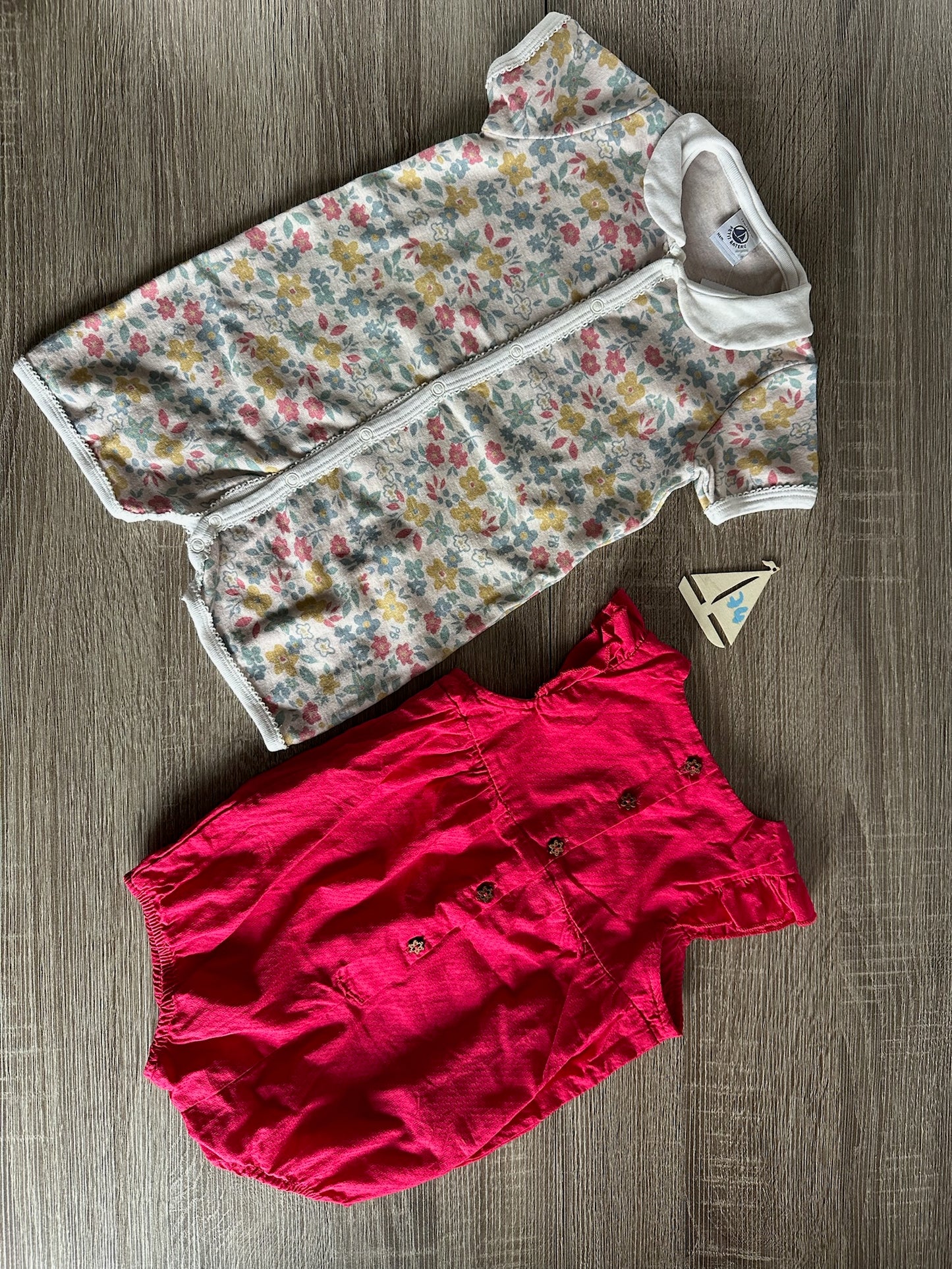 „Blumen & Rosatöne“ Overall Gr.74