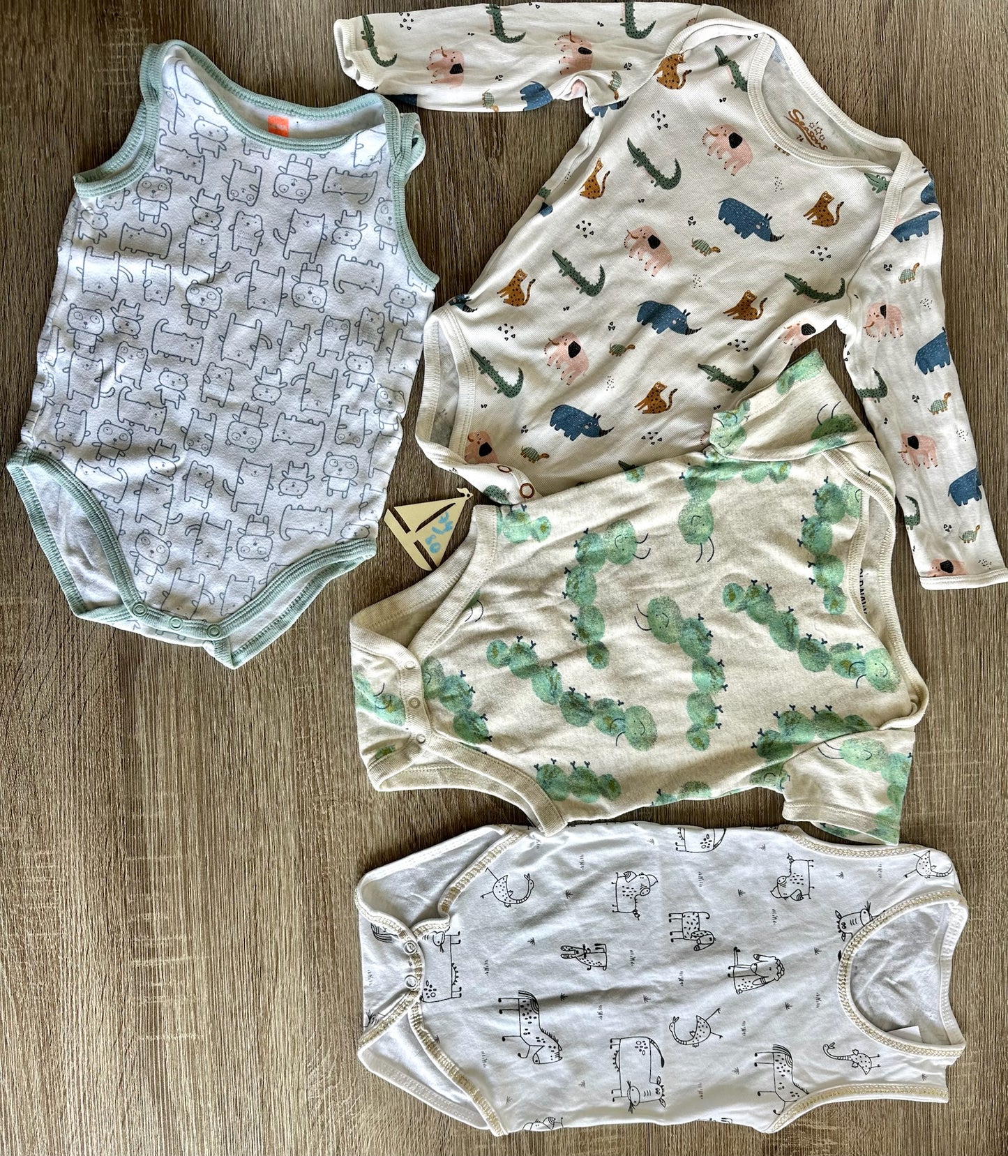 „Tiermotive“ Bodies Gr.74/80
