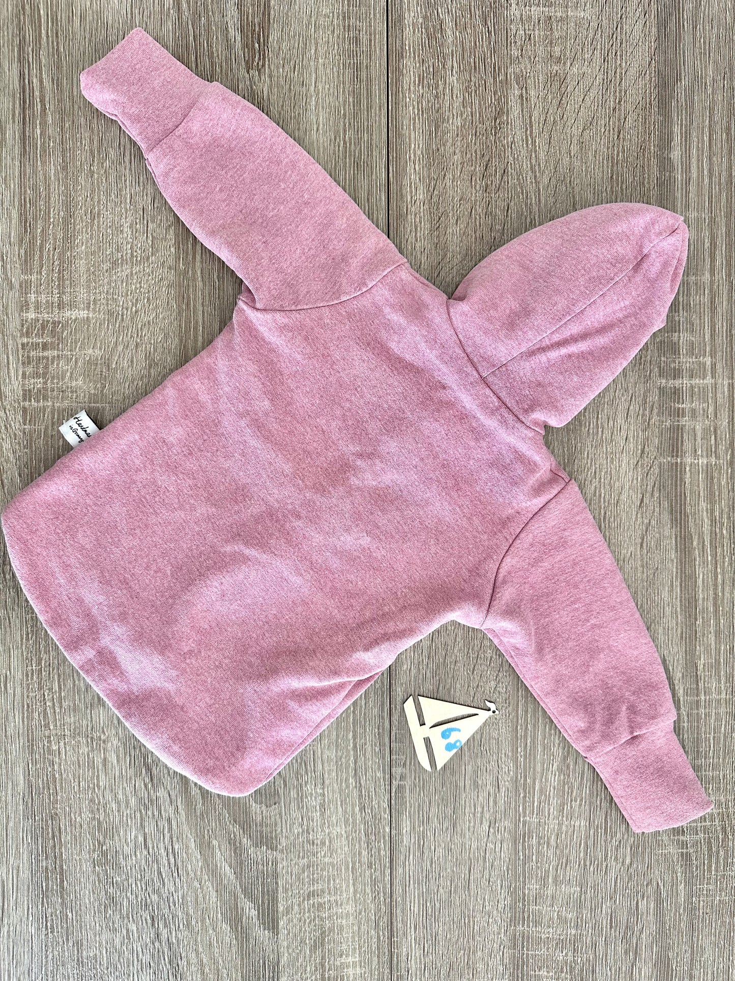 Handmade Jacke rosa mit Blumenmuster Gr.68