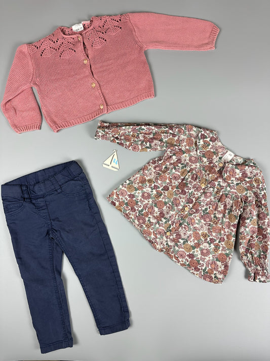 „Strick & Blumen“ Gr.86
