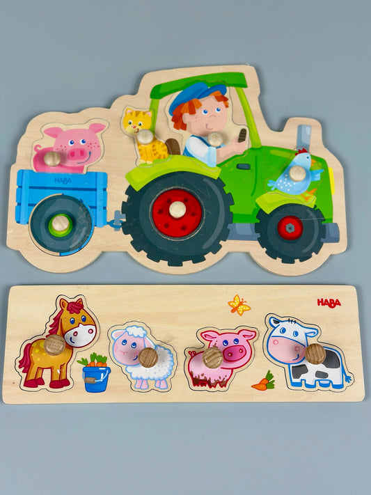 Holzpuzzle Set „Bauernhof“