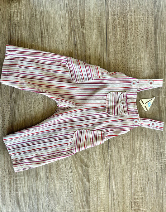 Handmade Latzhose bunt gestreift Gr.86