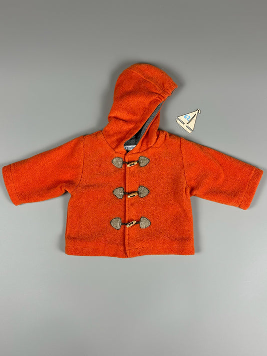 P‘tit Filou Fleecejacke orange mit Knöpfen Gr.62