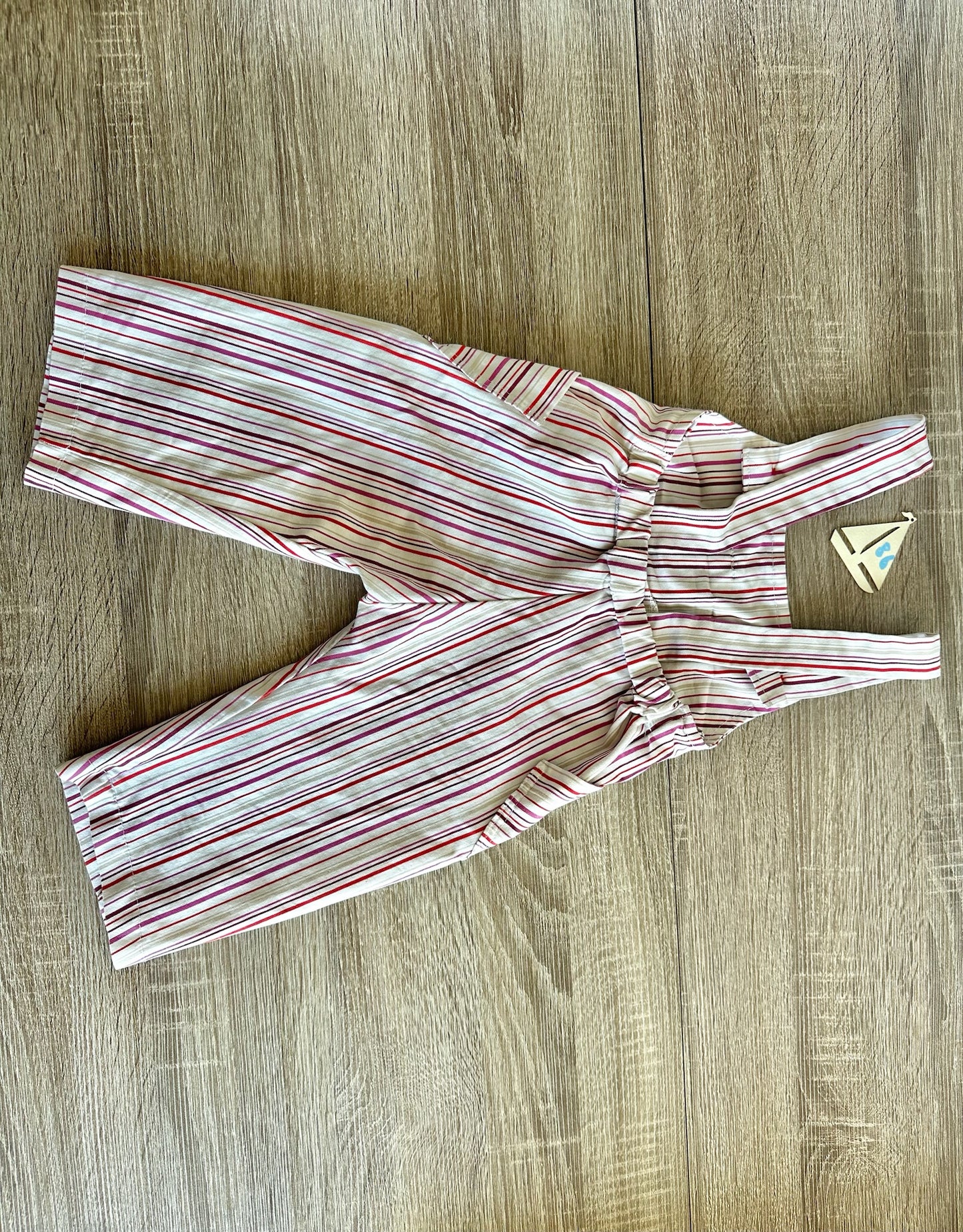 Handmade Latzhose bunt gestreift Gr.86