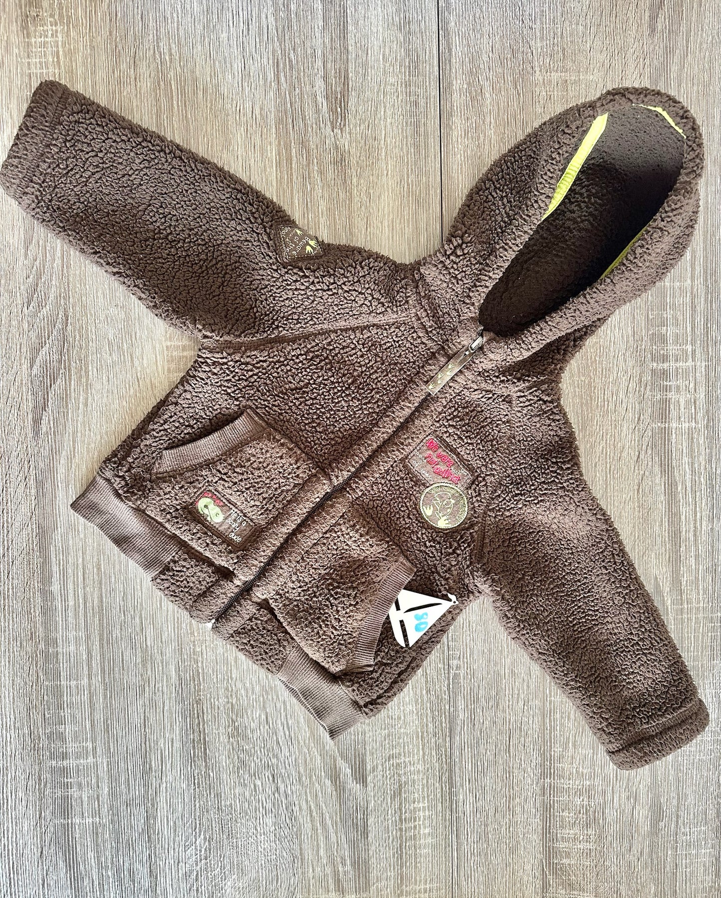 Dopodopo dicke Fleecejacke braun Gr.80