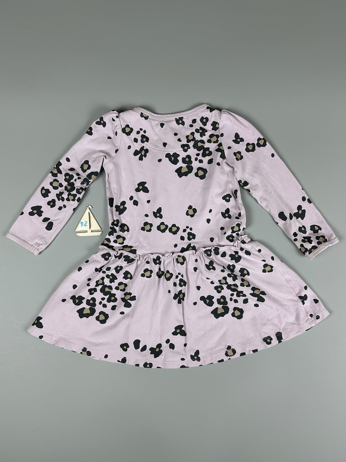 Z8 Kleid langarm flieder mit Leomuster Gr.92