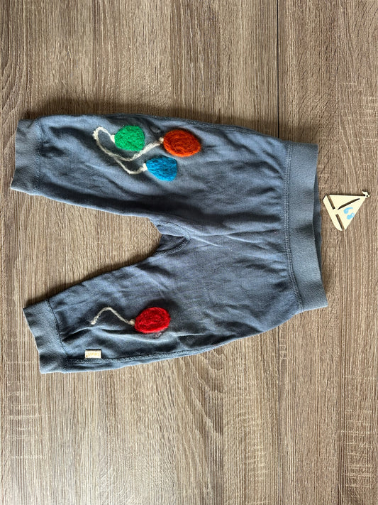 CeLaVi Wolle Seide Hose blau mit Luftballons Gr.68