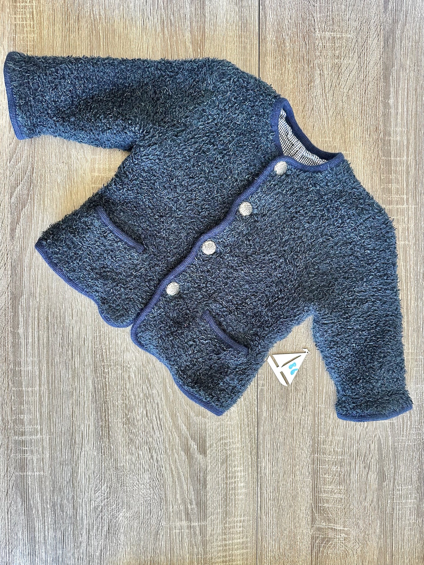 Handmade Trachtenjacke blau Gr.86