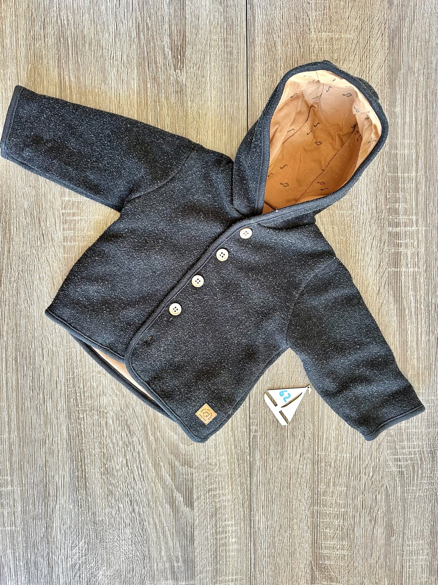 Feetje Jacke schwarz cognacbraun Gr.62