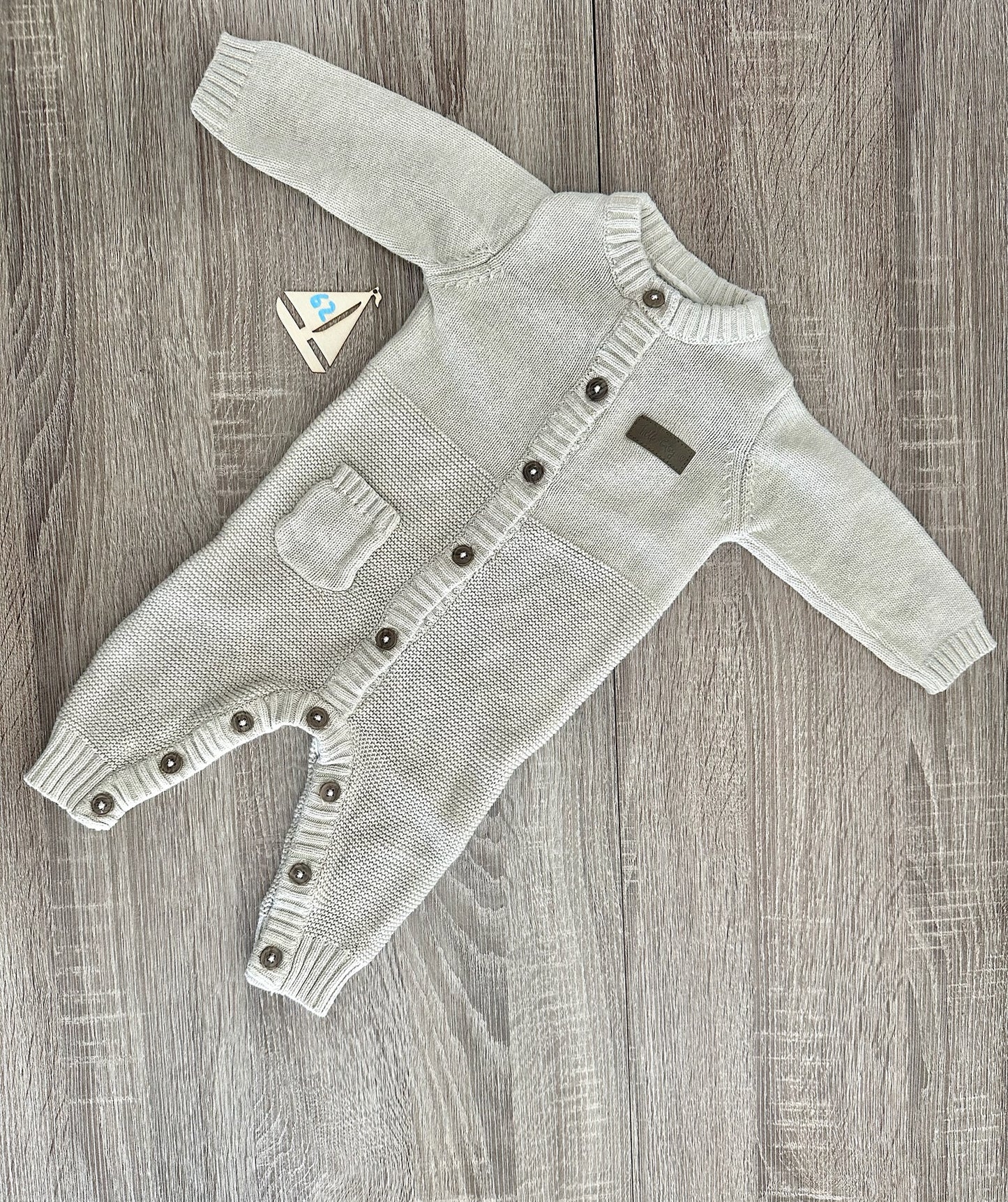 Strickoverall Anzug beige Gr.62