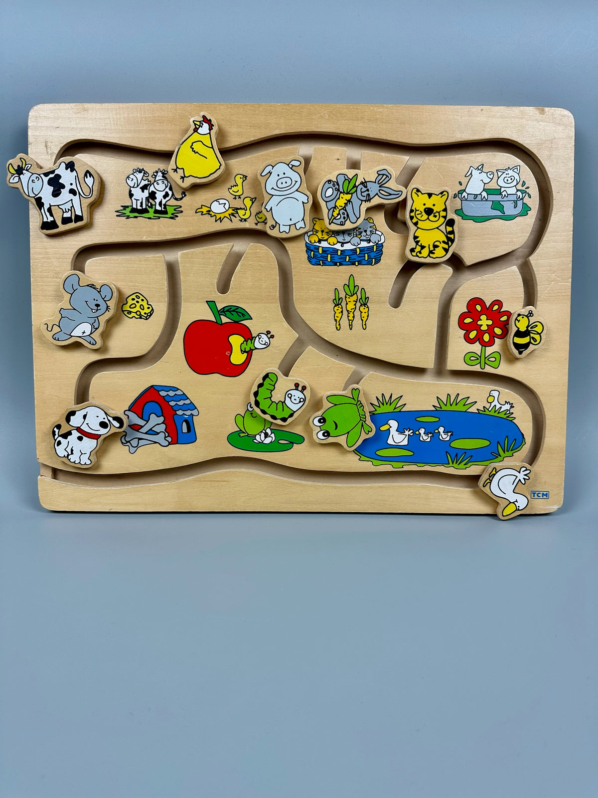 TCM Holzschiebespiel Tiere