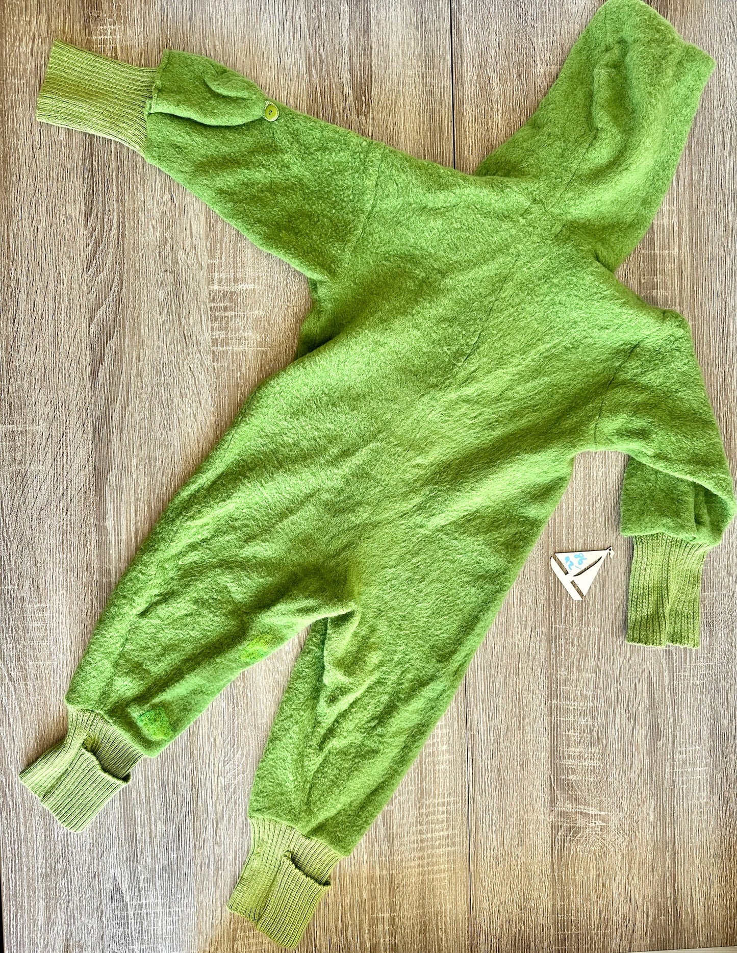 Reiff Wollwalk Schurwolleanzug hellgrün Gr.86/92
